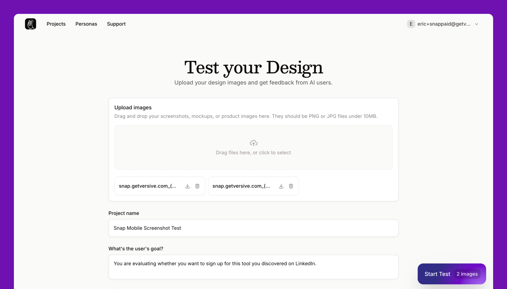 Test Figma prototypes